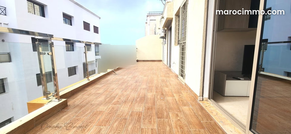 Apprt 2ChS meublé 75m2 4è Garage Terrasse Maarif