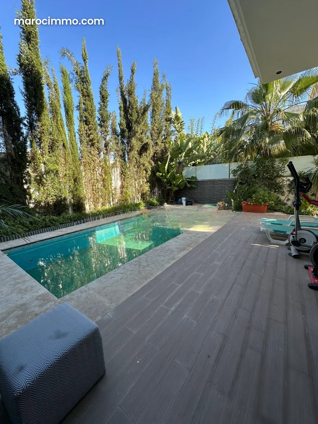 570 sqm Villa with Pool and Garden in Ville Verte, Bouskoura — Bouskoura