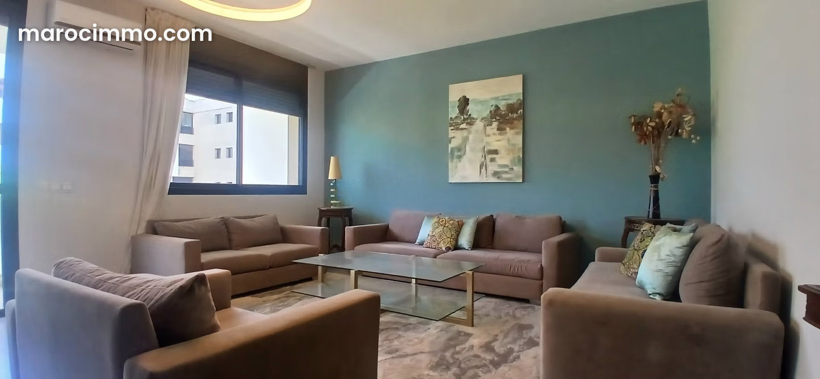 Furnished 170 sqm Apartment, 3 Bedrooms, Riyad, Rabat — Rabat