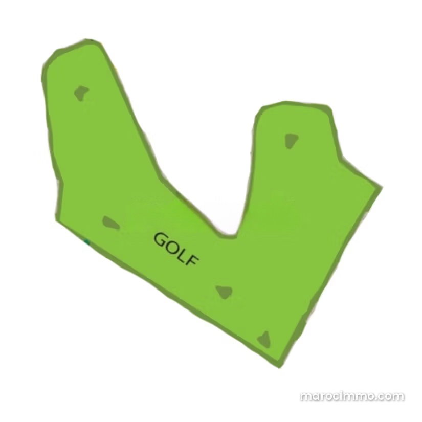 1,350 m² Golf-Front Plot, Tahanaoute Road, Marrakech — Marrakesh