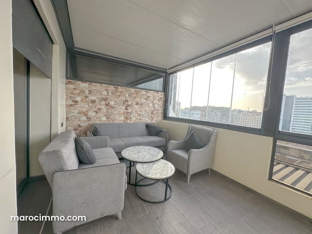 Furnished Apartment on the 10th Floor with Unobstructed View of Casablanca — 5