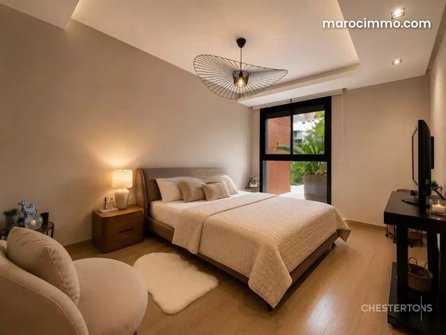 Superbe appartement meublé 3 chambres à louer à l'orangeraie Souissi — 5