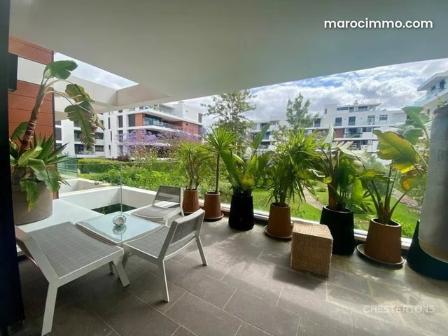 Superbe appartement meublé 3 chambres à louer à l'orangeraie Souissi — 4