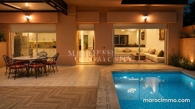 Superbe villa meublée moderne en vente à Targa — مراكش