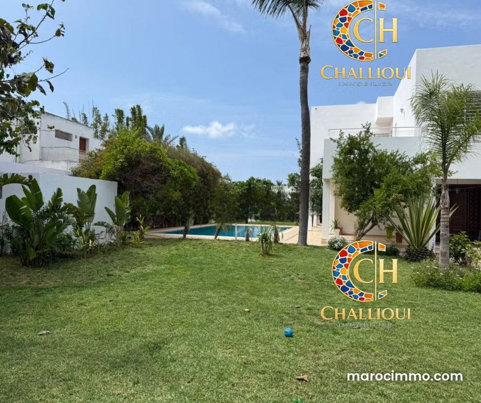Villa avec piscine à louer à Souissi, Rabat — Rabat