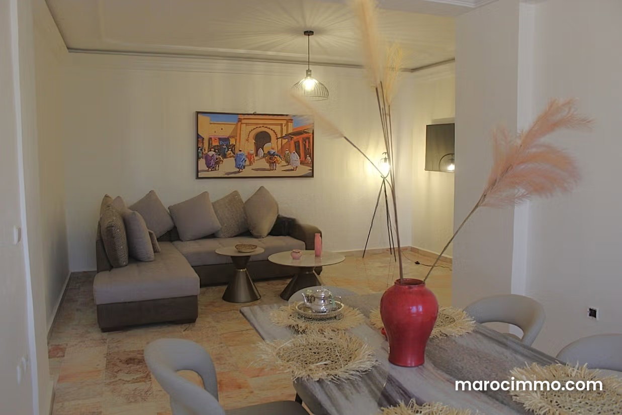 Appartement 80 m², 2 chambres meublé, Guéliz, Marrakech — Marrakech