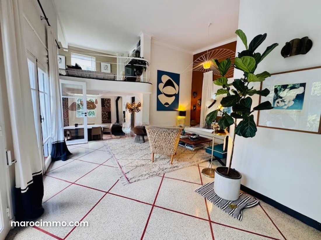 Villa meublée 400 m², jardin et cheminée, C.I.L Casablanca — Casablanca