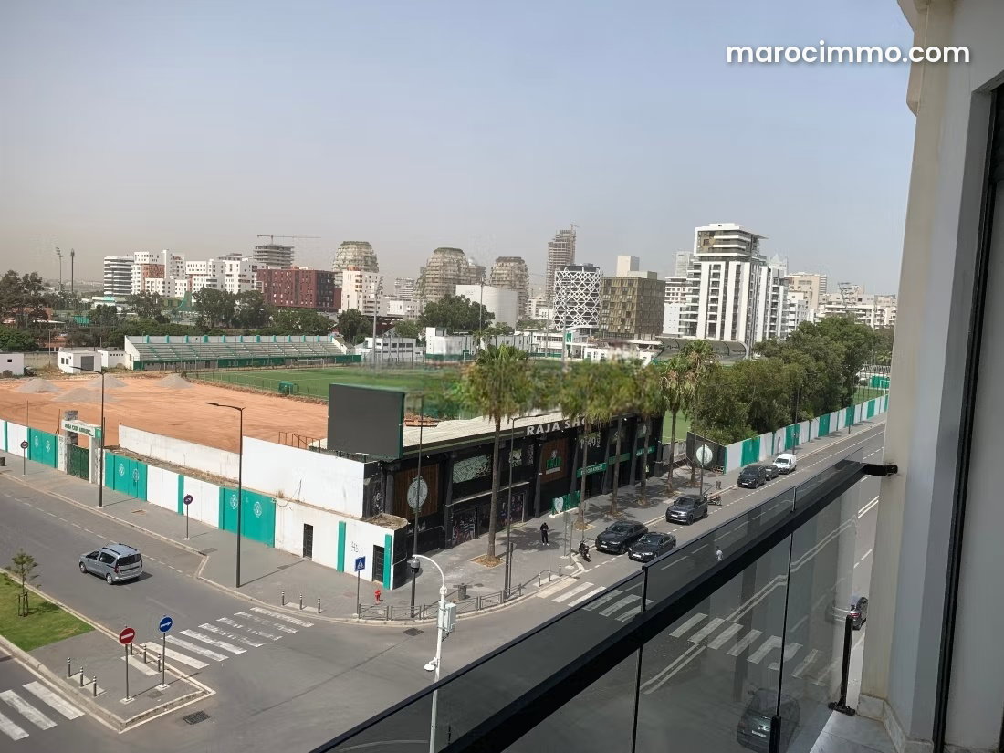 Furnished apartment with terrace for rent in Ferme Bretonne — Casablanca