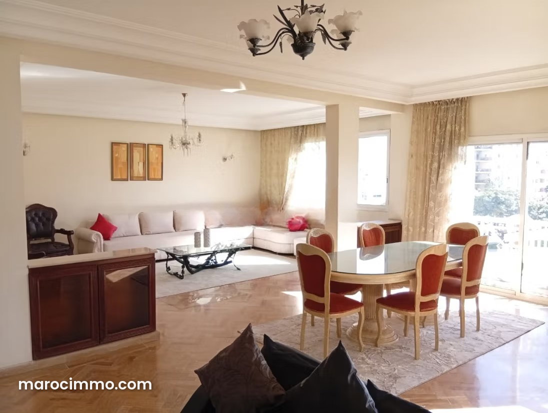 Furnished 150 sqm Apartment, 2 Bedrooms, Maârif Extension, Casablanca — Casablanca