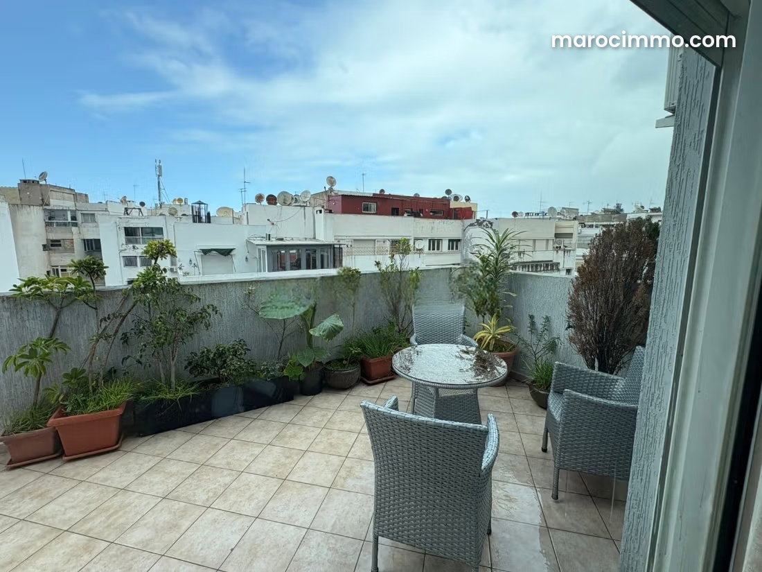 Furnished 130 sqm Apartment with Terrace and Garage, Gauthier, Casablanca — Casablanca