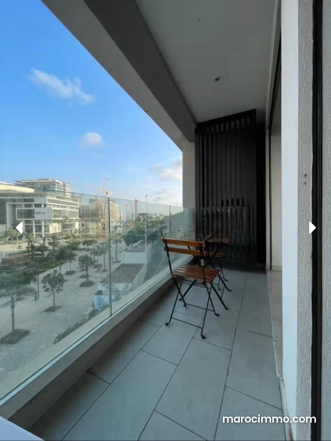 Furnished 75 sqm Apartment with Terrace, CFC Casablanca — Casablanca