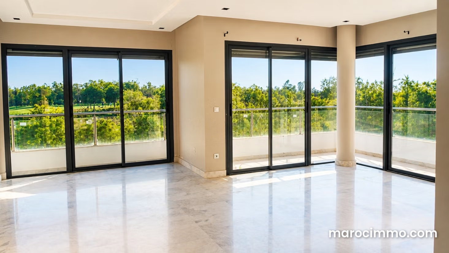 160 sqm Apartment, 3 Bedrooms, Ville Verte, Bouskoura for Rent — Bouskoura