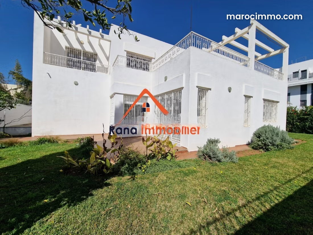 Villa 600 m² avec jardin, Hay Riad, Rabat, location haut standing — Rabat