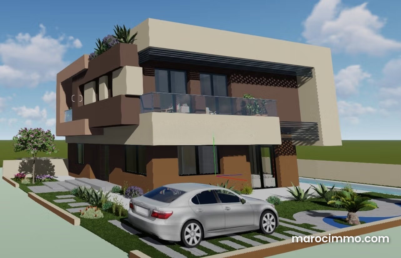 قطعة أرض فاخرة للبيع بواحة النخيل مراكش — مراكش