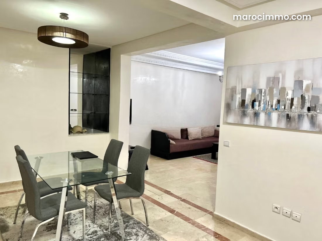 Furnished Two-Bedroom Apartment with Terrace in Riyad, Rabat — Rabat