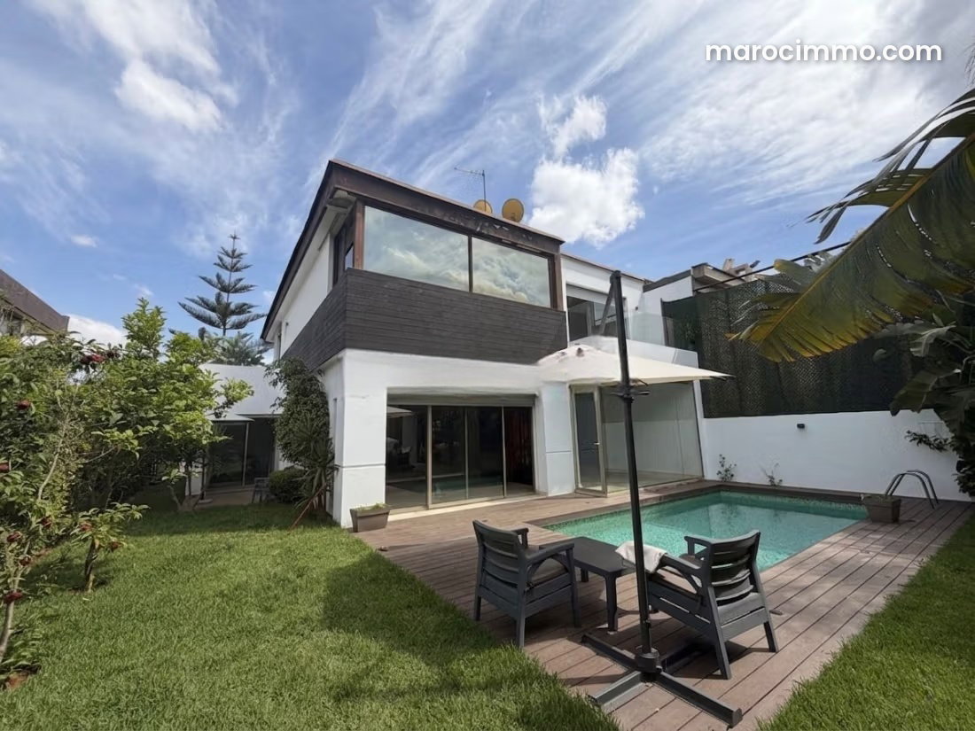 Furnished 4-Bedroom Villa with Pool, Ville Verte, Bouskoura — Bouskoura
