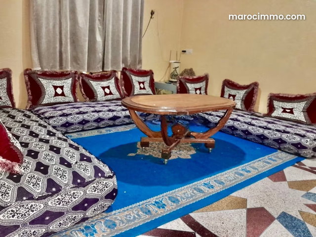 Rent this apartment in Aourir. Seasonal or long-term rental 3 comfortable rooms. Furnished — 3