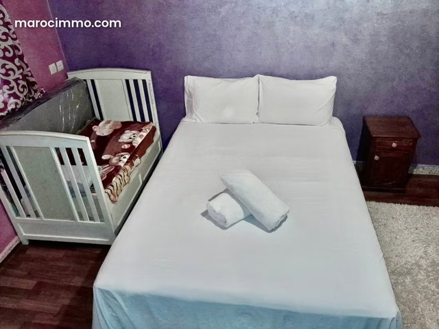 Rent this apartment in Aourir. Seasonal or long-term rental 3 comfortable rooms. Furnished — 4
