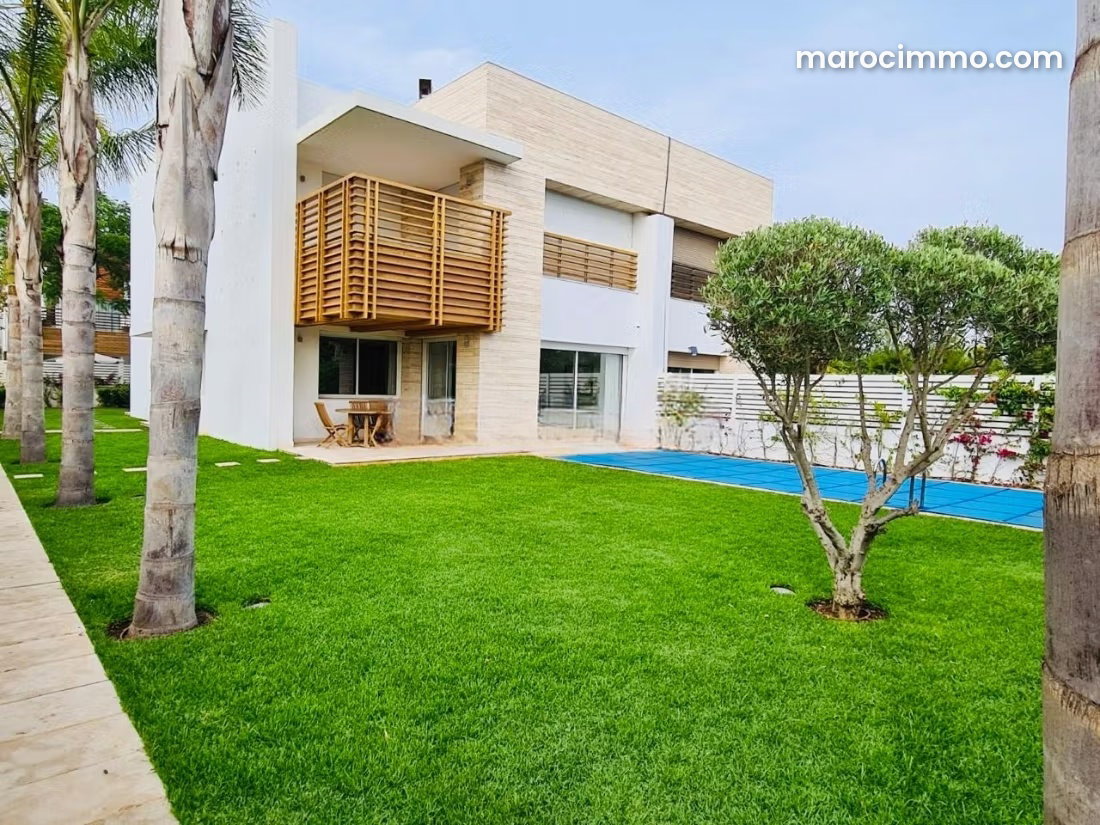 4-Bedroom Villa with Swimming Pool for Rent, Bouskoura Ville Verte — Bouskoura