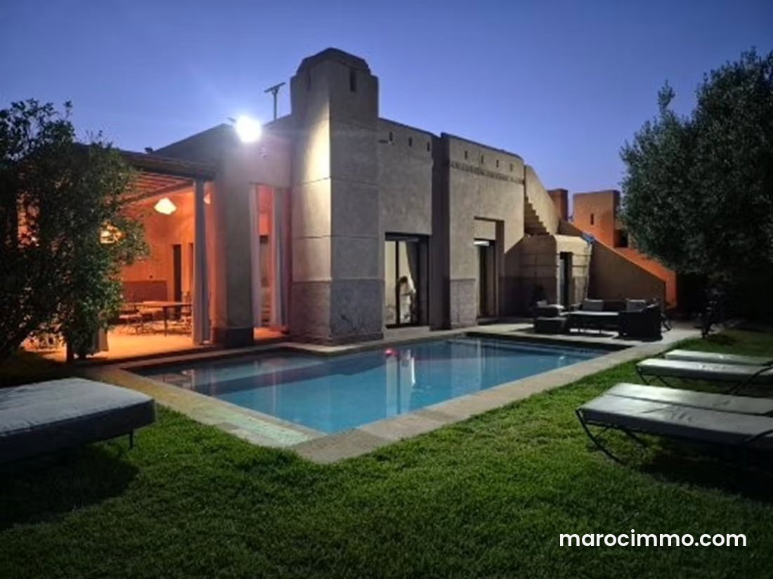 Furnished villa with pool and garden, Fez Road, Marrakech — Marrakesh