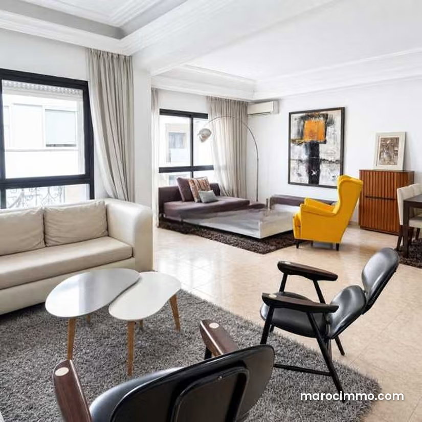 142 sqm Apartment, 3 Bedrooms, Golden Triangle, Casablanca — Casablanca