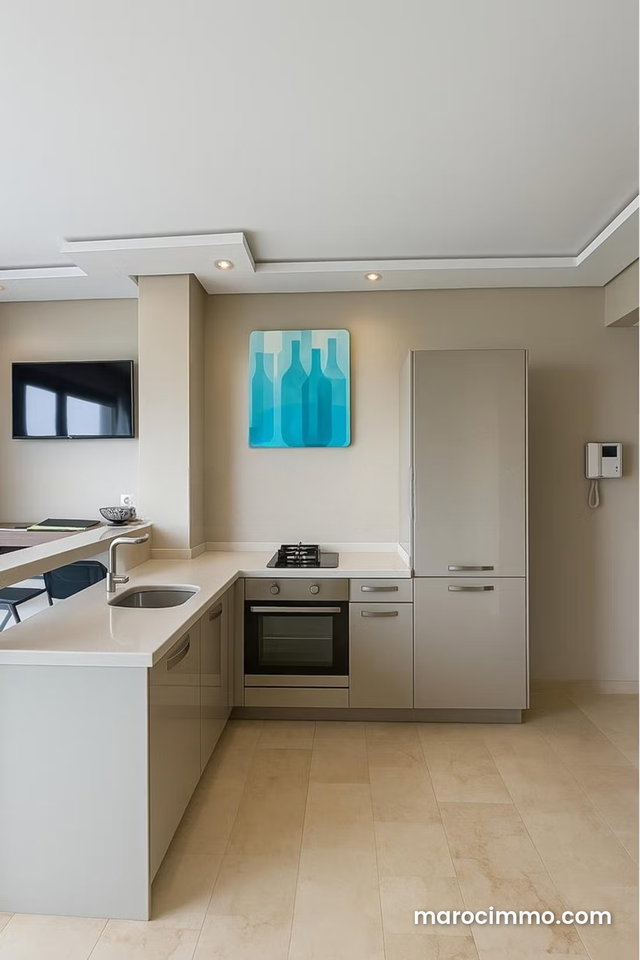 Studio meublé haut de gamme · vue villas · terrasse — 5