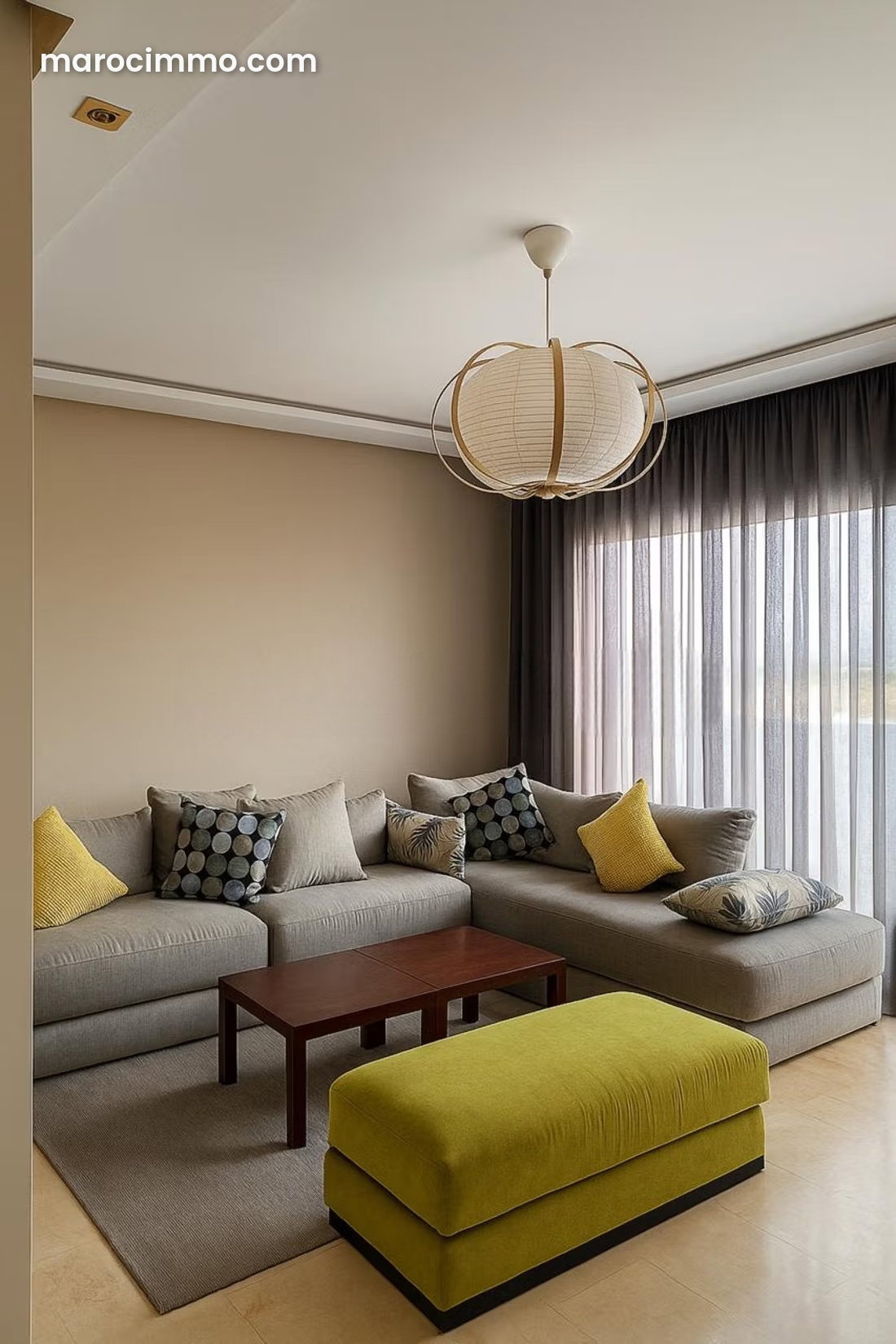 Furnished 44 sqm studio with terrace and views, CIL Casablanca — Casablanca