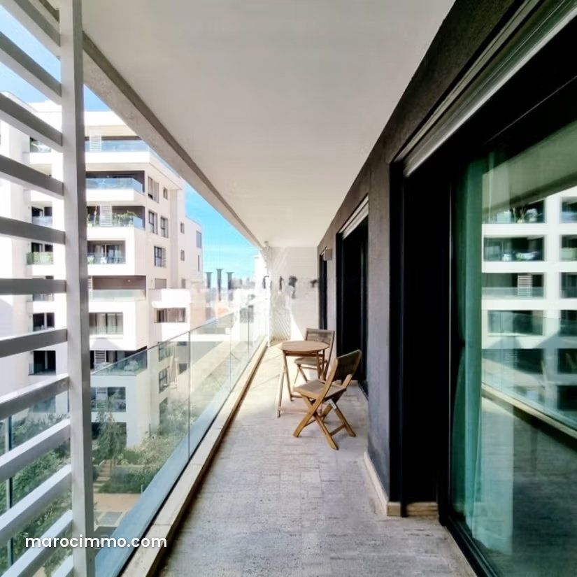 Furnished apartment with terrace for rent in Casablanca Finance City — Casablanca