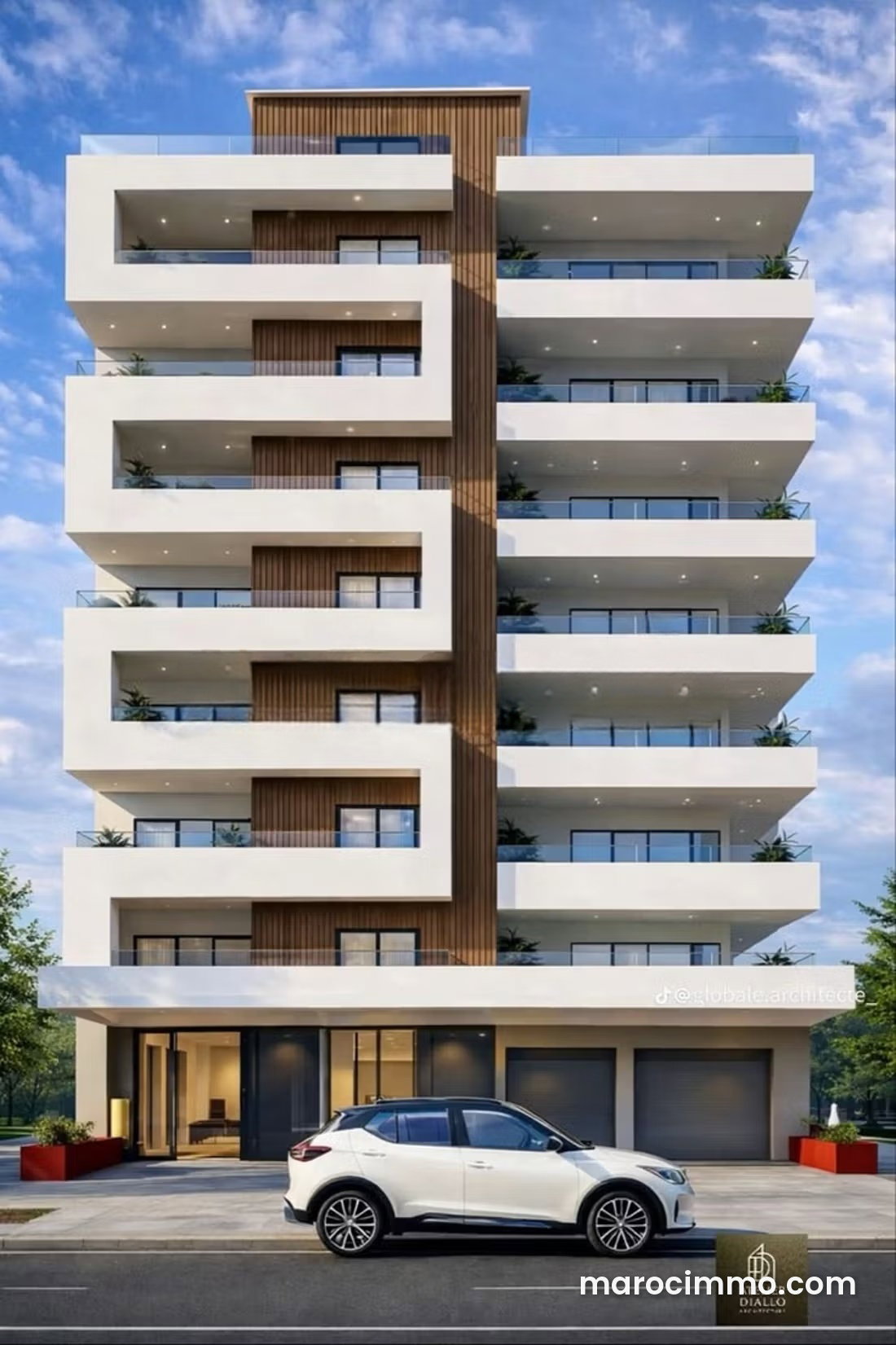 486 m² Plot in Agdal, Rabat: 2,518 m² Buildable Area, R+4 Permitted — Rabat