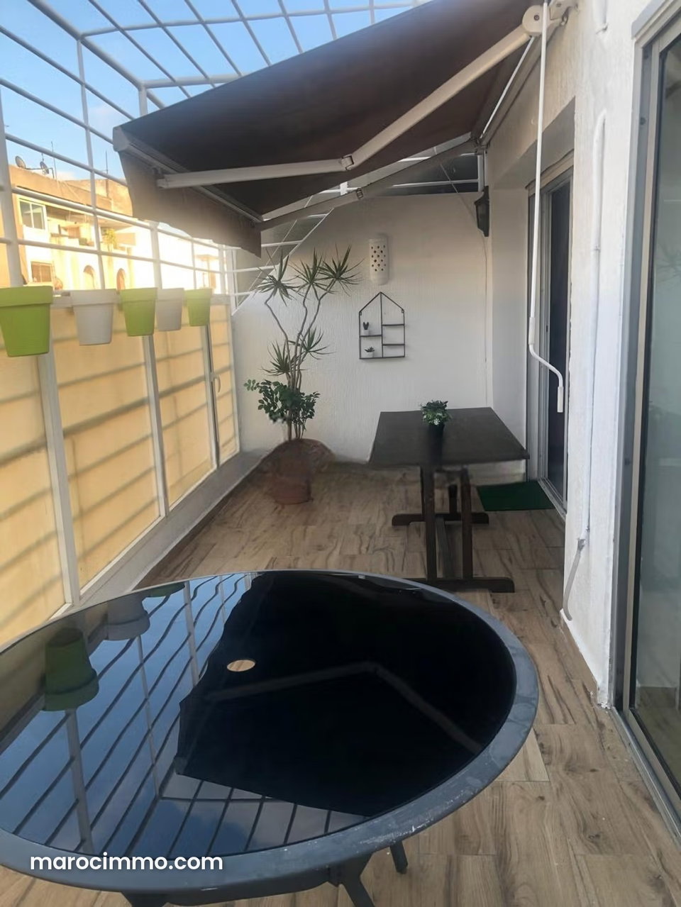 Apartment for rent in Maârif Extension with terrace, 85 m², furnished