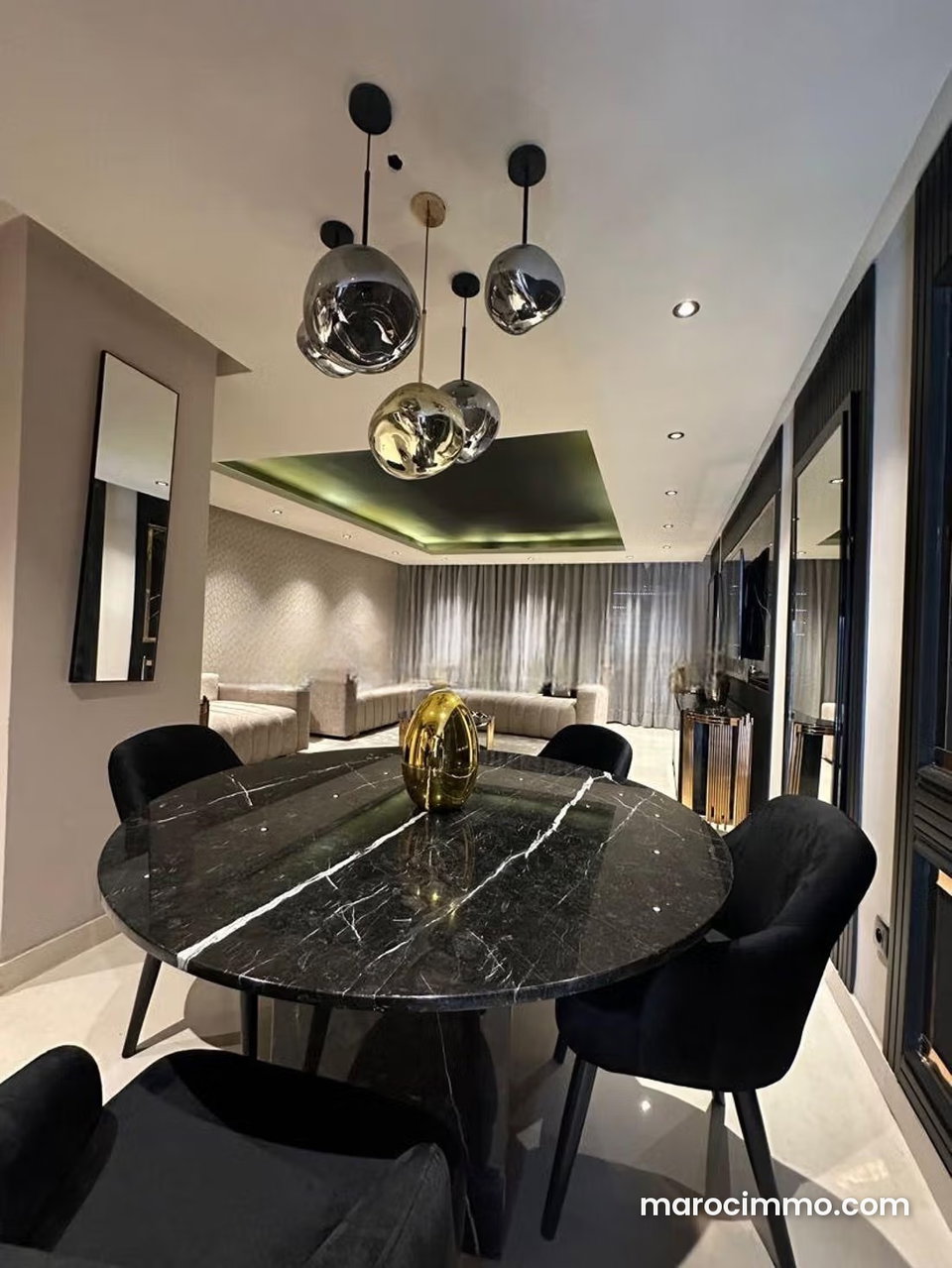 Bel appartement en location à Ain Diab. 3 pièces. Meublé