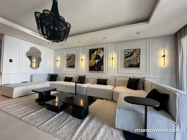 Bel appartement en location à Ain Diab. 3 pièces. Meublé — 2