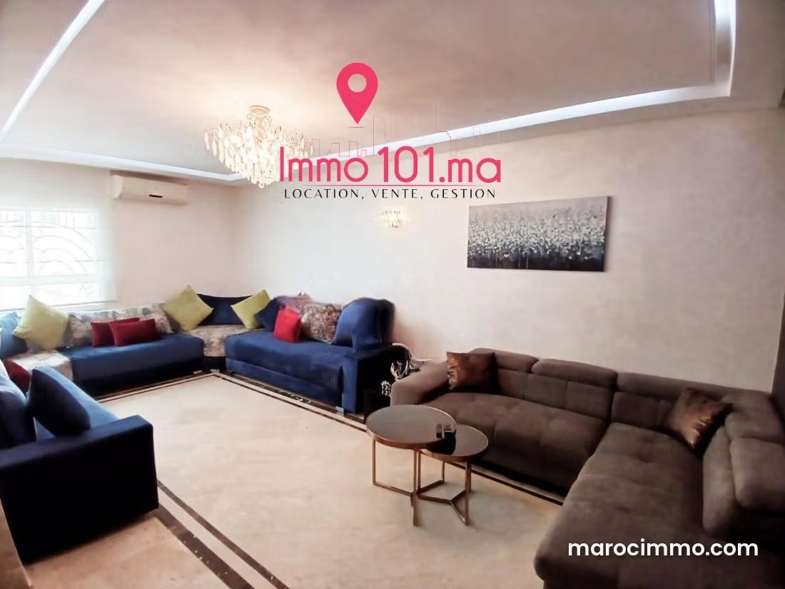 Furnished 115 sqm apartment for rent in Riyad, Rabat — Rabat