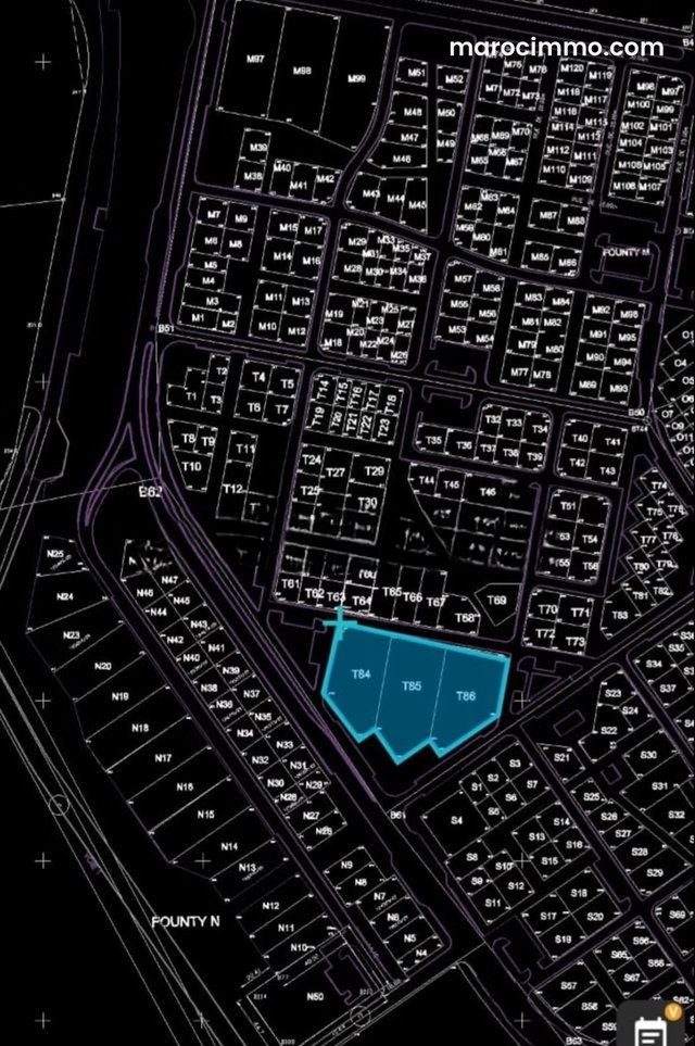Terrain en vente à Founti. Surface de 6552 m² — 2