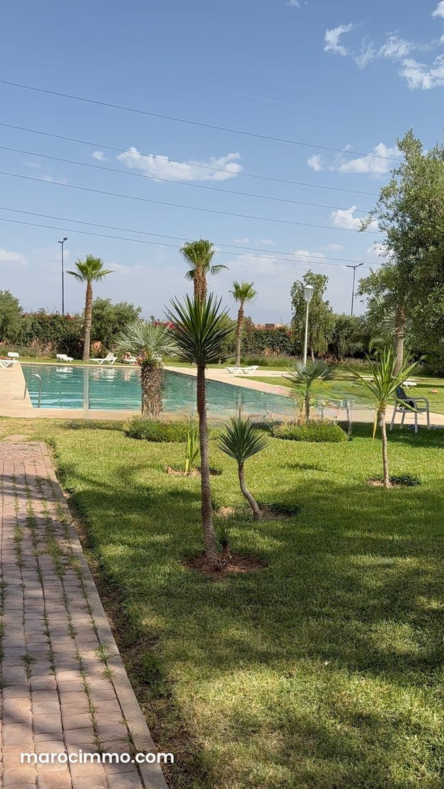 À louer – Villa jumelée meublée de standing dans résidence sécurisée à Marrakech — 5