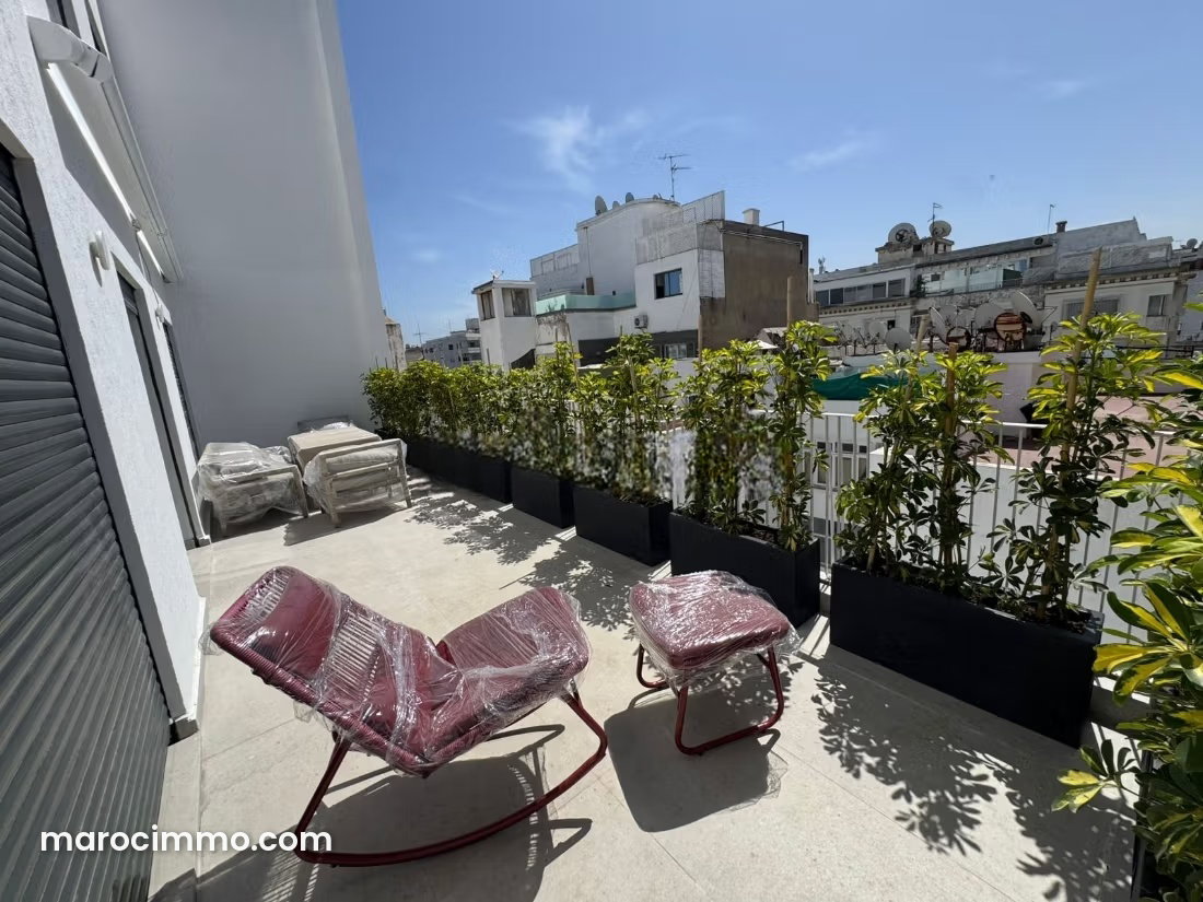 Studio meublé avec terrasse 30 m², Gauthier, Casablanca — Casablanca