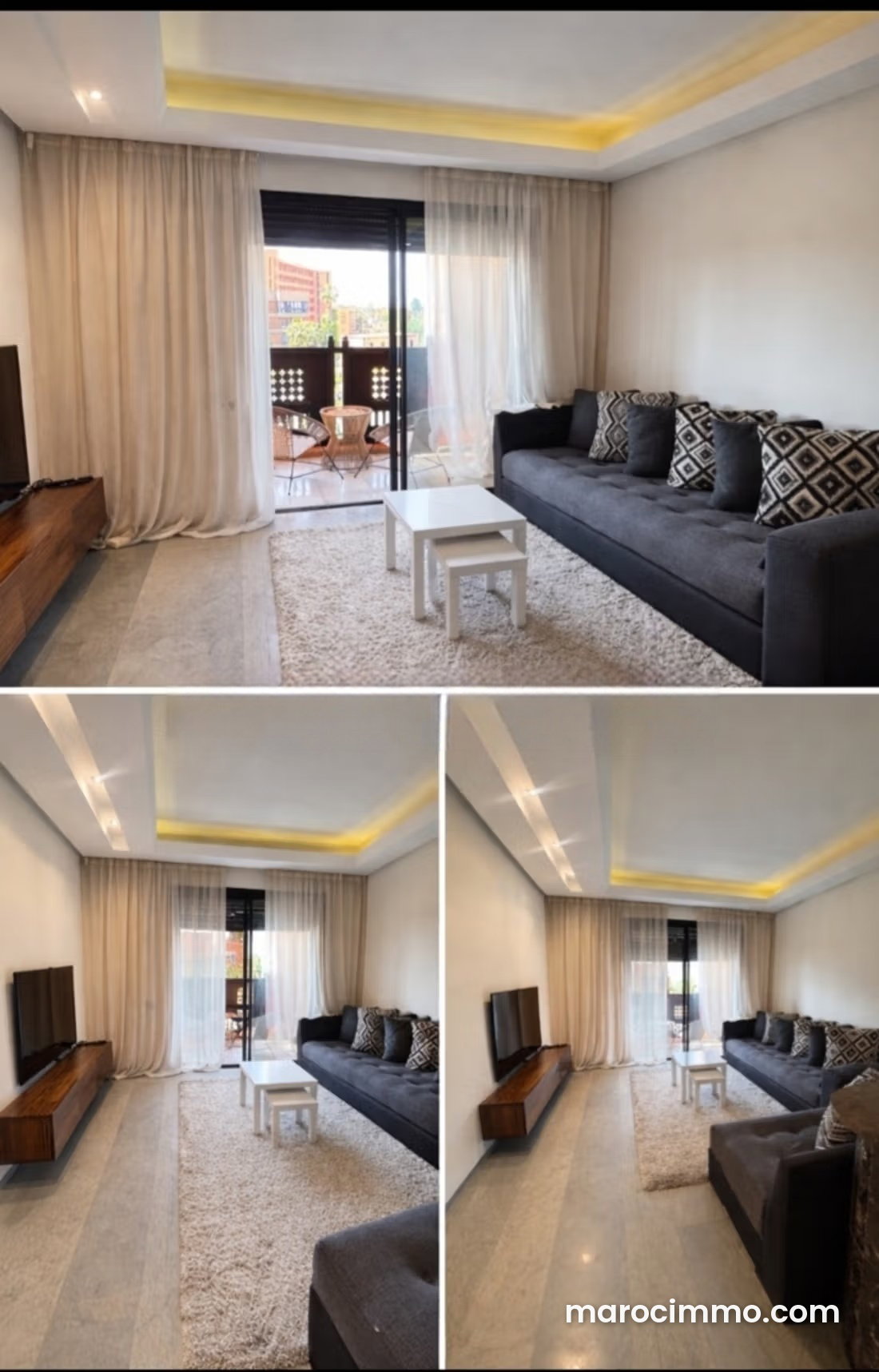 Appartement meublé avec terrasse à vendre à Guéliz Marrakech — Marrakech