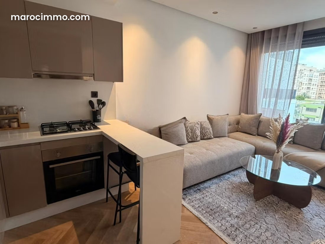 Furnished 55 sqm Studio Apartment, Les Princesses, Casablanca — Casablanca