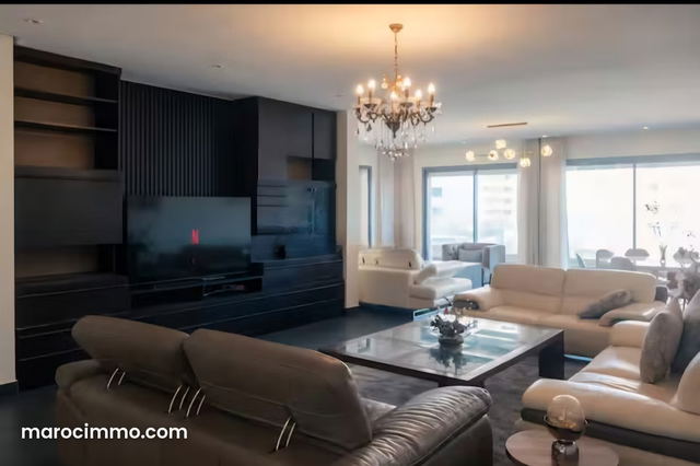 Beautiful apartment with sea view at marina for rent — Casablanca