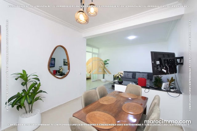 Furnished Apartment for Rent in Semlalia, Marrakech — Elevator and Parking — 90 m² — 3