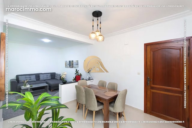 Furnished Apartment for Rent in Semlalia, Marrakech — Elevator and Parking — 90 m² — 4