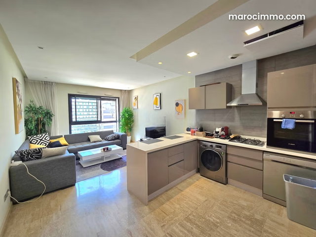 Très bel appartement en location à Casablanca Finance City. 3 grandes pièces. Bien meublé — 4