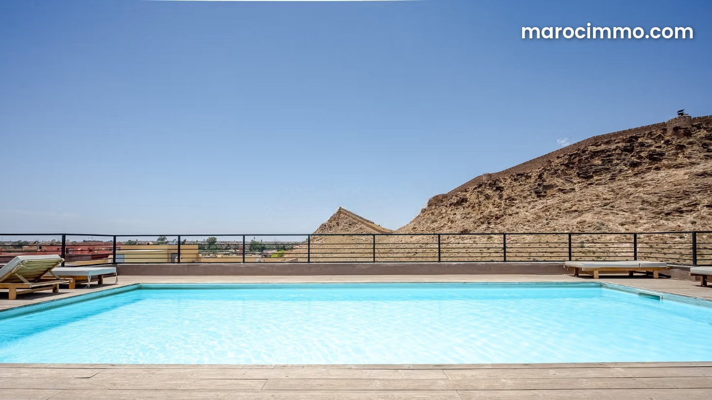 75 sqm apartment, Victor Hugo, Marrakech, south-facing with rooftop — Marrakesh