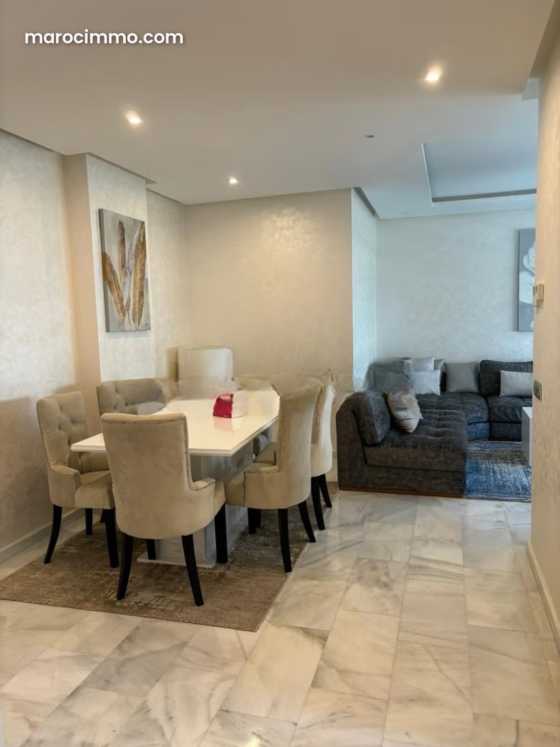 Furnished 160 sqm apartment for rent in Riyad, Rabat — Rabat