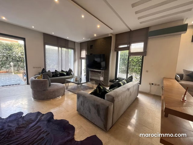 Maison de luxe à louer à Ain Diab. 3 pièces. Bien meublé — 4