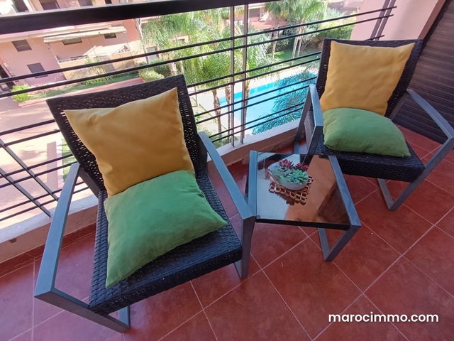Superbe appartement à vendre à Guéliz. 2 chambres. Meublé — 4