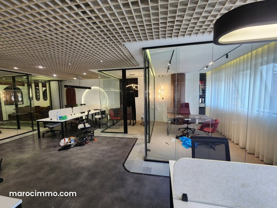 Furnished 118 m² Office in Casablanca Finance City, CFC Status — Casablanca