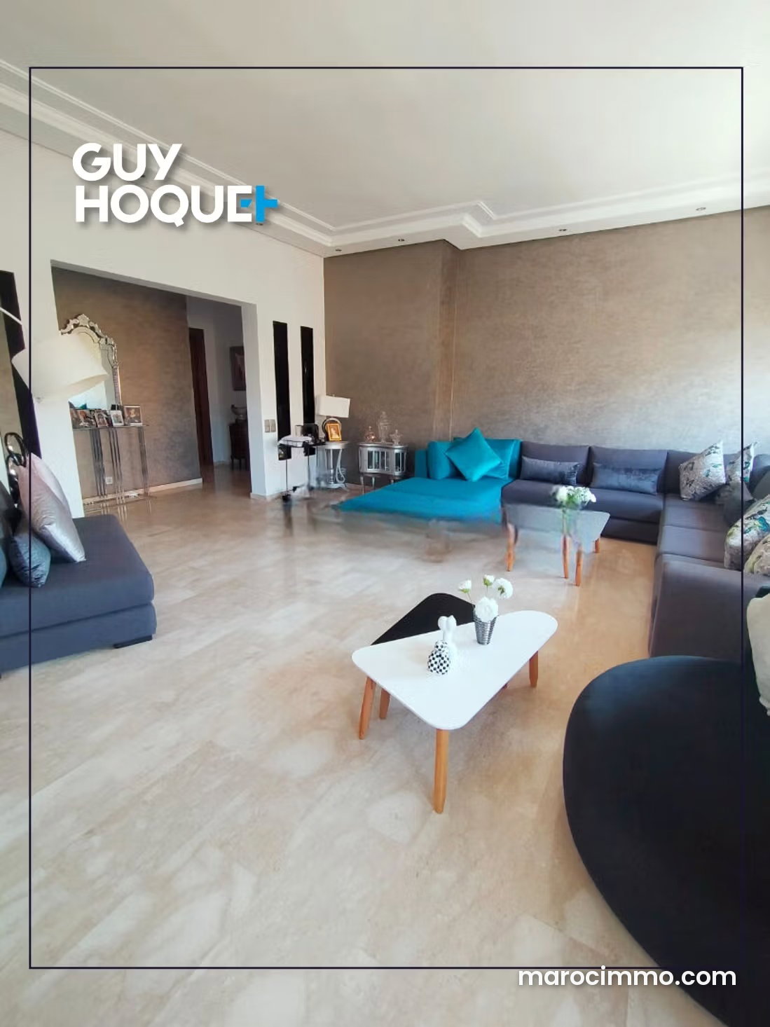 4-Room Apartment with Private Garden in CIL, Casablanca — Casablanca