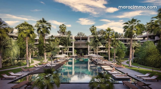 Élégant Appartement en vente de 2 chambres et 2 salles de bain dans un luxueux complexe résidentiel à Agdal Marrakech — 5