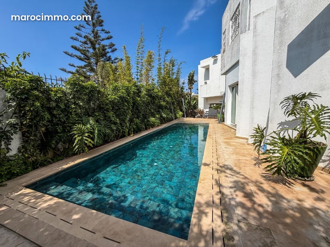 Furnished Villa with Swimming Pool for Rent, Anfa, Casablanca — Casablanca